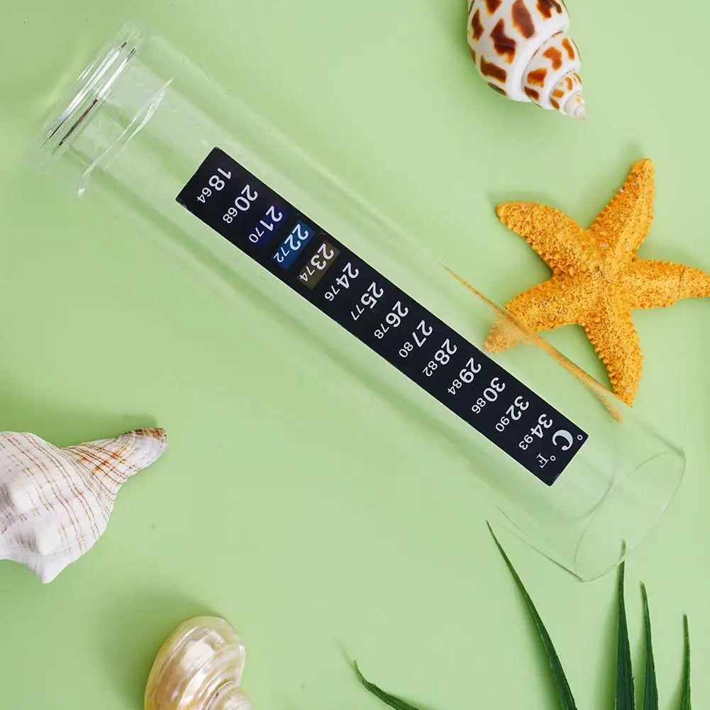 Digital Aquarium Home Stick-on Thermometer Fish Tank Strip Dual Scale C/F Discolor Temperature Measurement Sticker Tools Oasis Select
