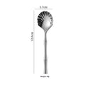 Heat Resistant Stainless Steel Seashell Dessert Spoon Reusable Coffee Stirring Spoon for Home Afternoon Tea Souvenir Oasis Select A2