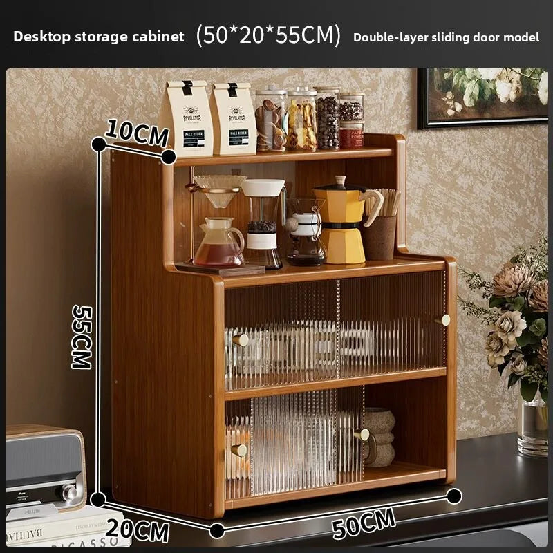 Dining table countertop table water cup tea cup tea set small shelf desktop table coffee cup holder cup storage rack Oasis Select 4 floors 50 long