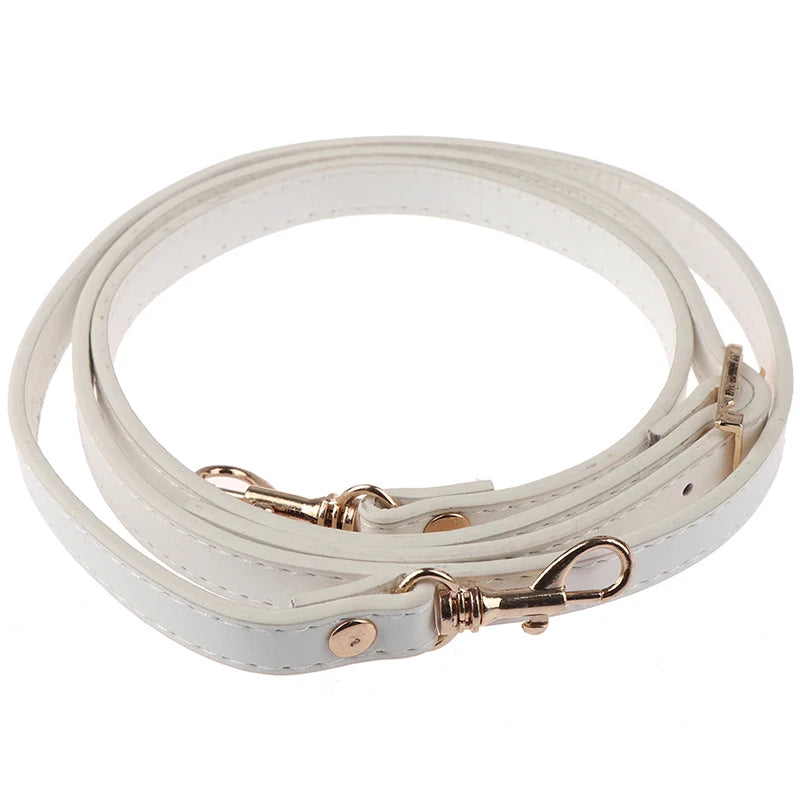 120cm Adjustable PU Leather Bag Shoulder Strap Women's Shoulder Strap Replacement Bag Strap Crossbody Bag Accessories Hot Sale Oasis Select White