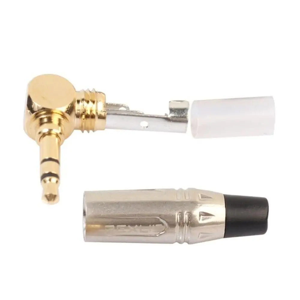 90 Degree 3.5mm Jack Plug Audio Adapter Stereo Audio Converter Right Angle Headphone Soldering Connector Headphone Adapter Oasis Select