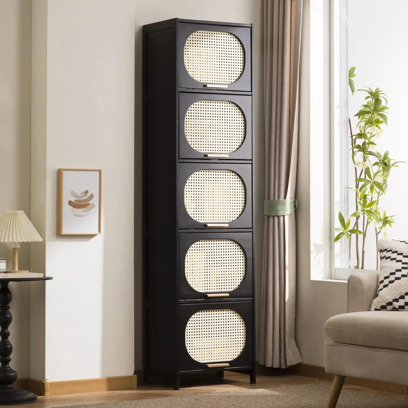 Bookcase living room 2024 new locker glass door display case modern simple multi-layer bookshelf storage locker Oasis Select