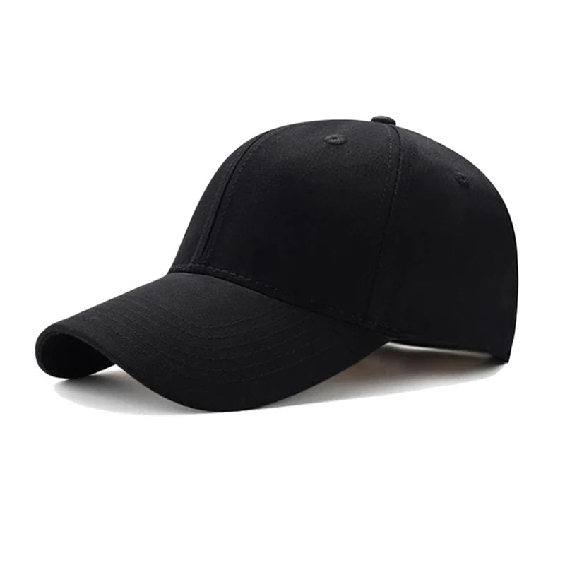 Simple Solid Color Unisex Hat Plain Curved Sun Visor Hat Outdoor Dustproof Baseball Cap Adjustable Leisure Caps Men Women Oasis Select Black