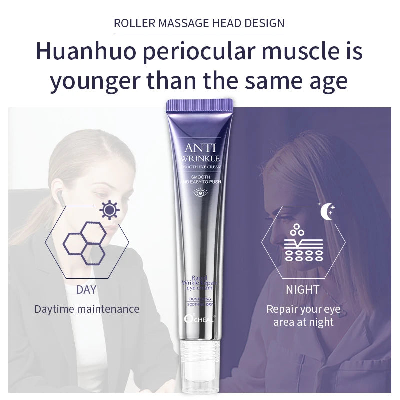O'CHEAL Rollerball Eye Cream 2-Pack – Hyaluronic Acid Firming