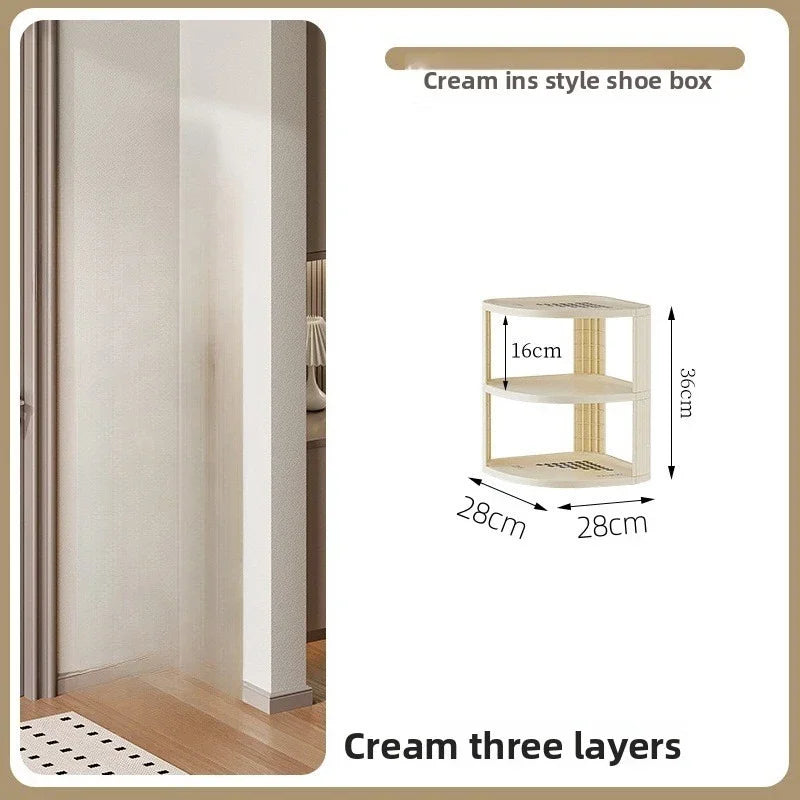 Multi-functional Shoe rack simple and narrow multi-layer shoe cabinet dormitory multi-functional stable non-shaking storage rack Oasis Select third floor