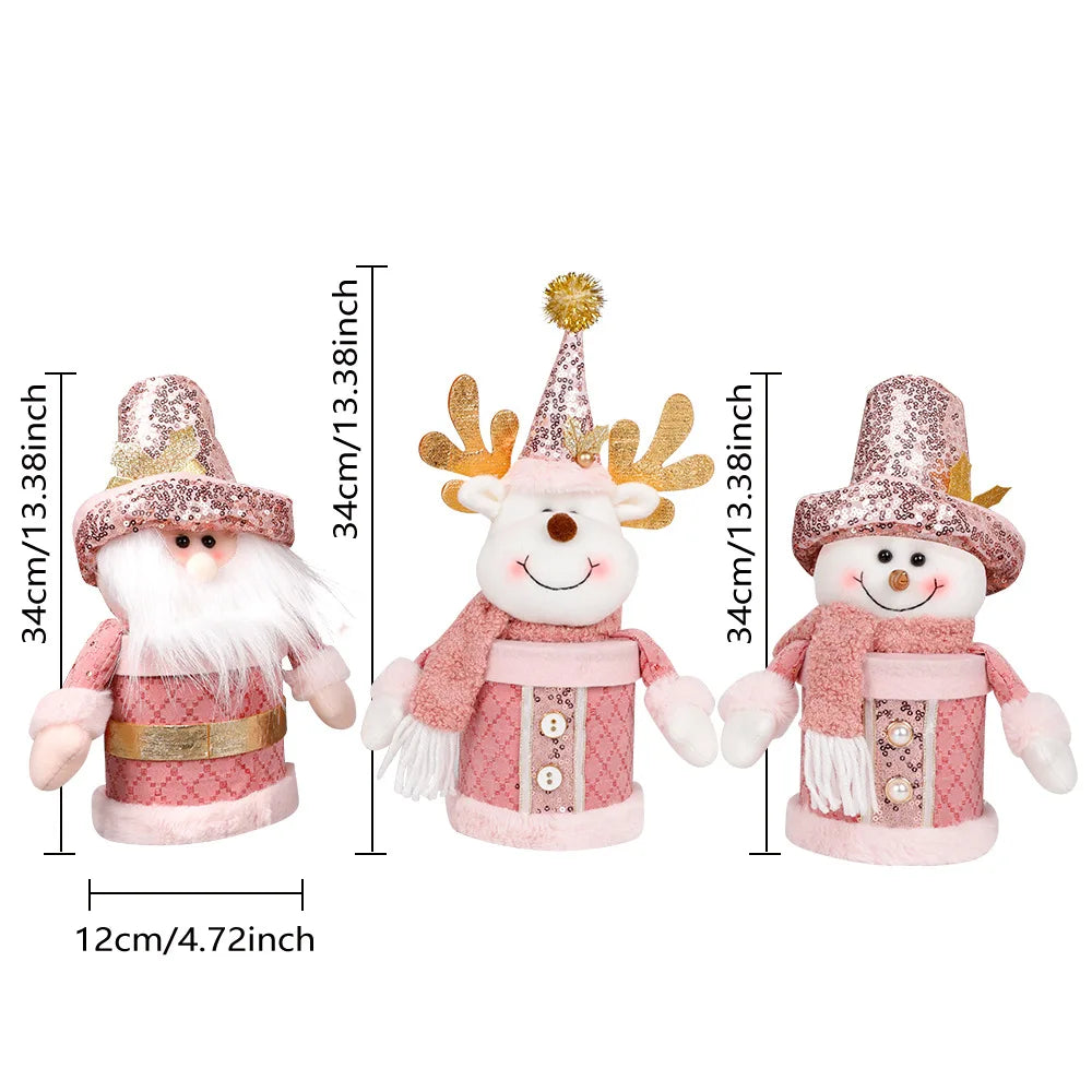 Christmas Apple Bag Gift Bag Christmas Eve Gift Box Candy Wrapped Snowman Children's Small Gift Christmas Decorations Oasis Select