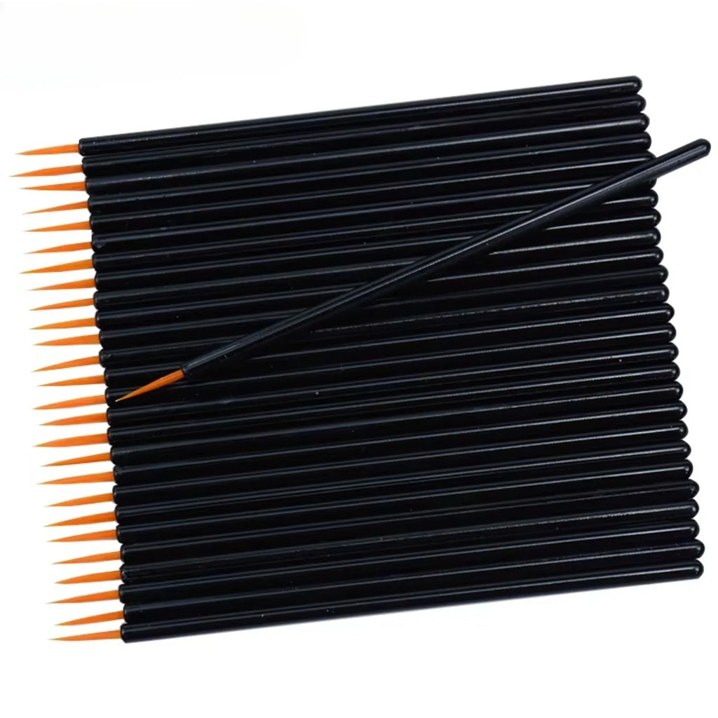 50pcs/lot Reusable Gel Liner Nail Art Brushes Painting Pen Disposable Eyeliner Beauty Eyeline Makup Tools Oasis Select