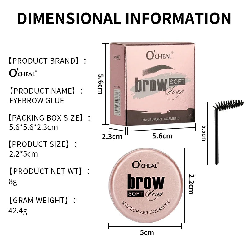 OCHEAL Clear Waterproof Eyebrow Gel – Long-Lasting Wild Brow Cream