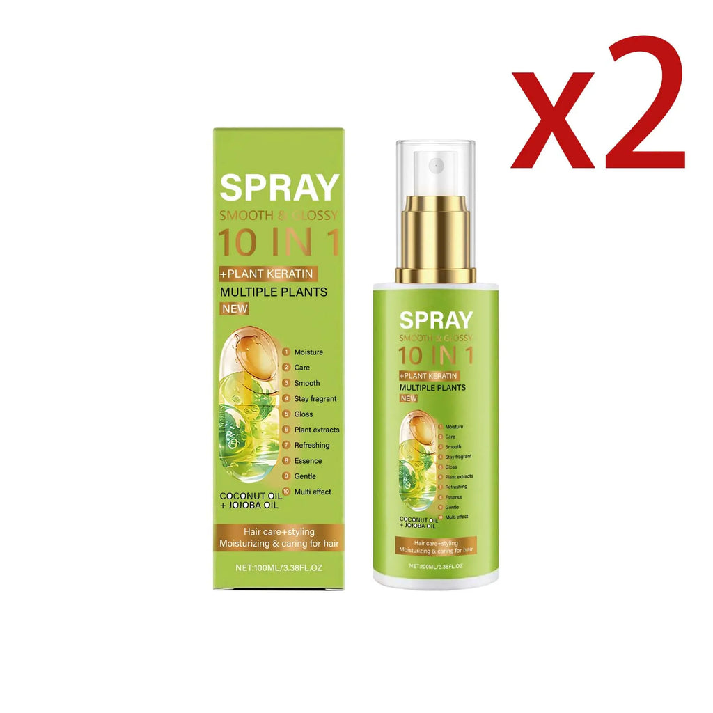 Plant Keratin Hair Spray – Moisture, Shine & Frizz Repair 100ml Keratin Hair Spray Oasis Select 2x100ml