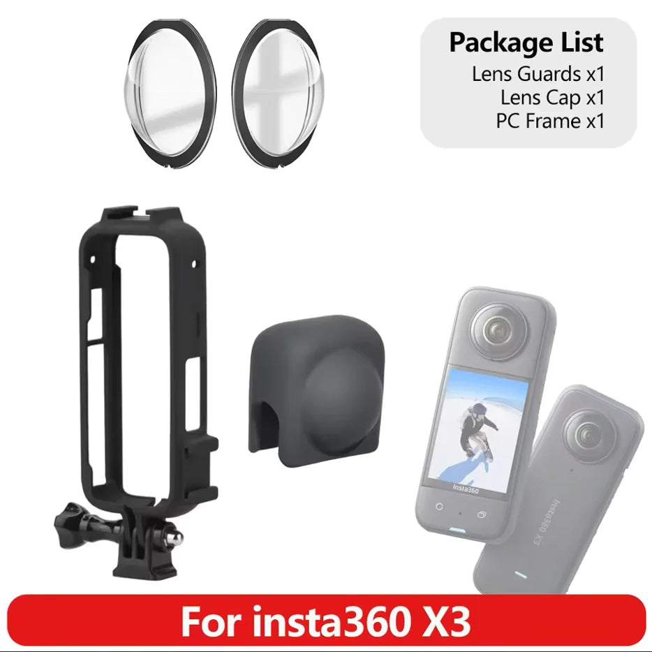Insta360 X3 Accessories Kit – Lens Guard, Screen Film & Case