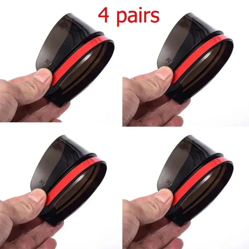 1/5pair Car Rearview Mirror Rain Shield Rain Eyebrow Rain Cover Universal Carbon Fiber Rear View Side Mirror Rain Eyebrow Shield Oasis Select 4pairs Black transpa