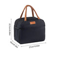 Insulated Thermal Lunch Bag – Waterproof & Leakproof Tote Insulated Lunch Bag Oasis Select Black 1PC