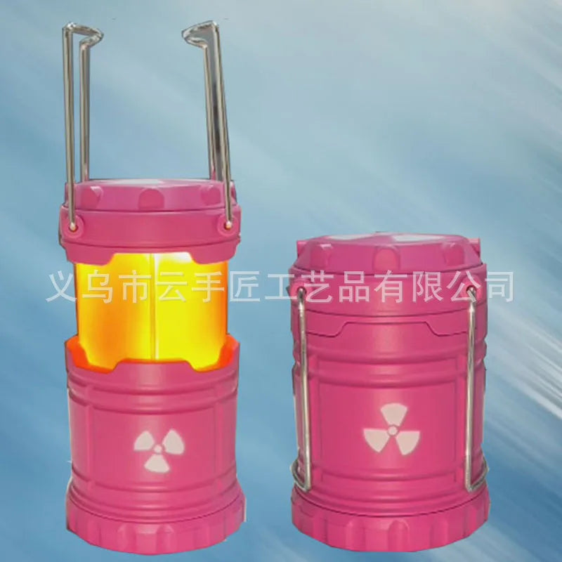 Nuclear Reactor Lantern Gift Mini Handheld Nuclear Reactor Lantern Toy Doomsday Nuclear Reaction Push Simulation Illuminator Oasis Select new Pink 190mmX68mm