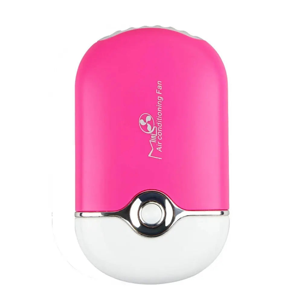 New USB Mini Fan Air Conditioning Blower USB Charging Fan Eyelash Hair Dryer Portable Nail Polish Quick Dry Pocket Cooling Fan Oasis Select Red