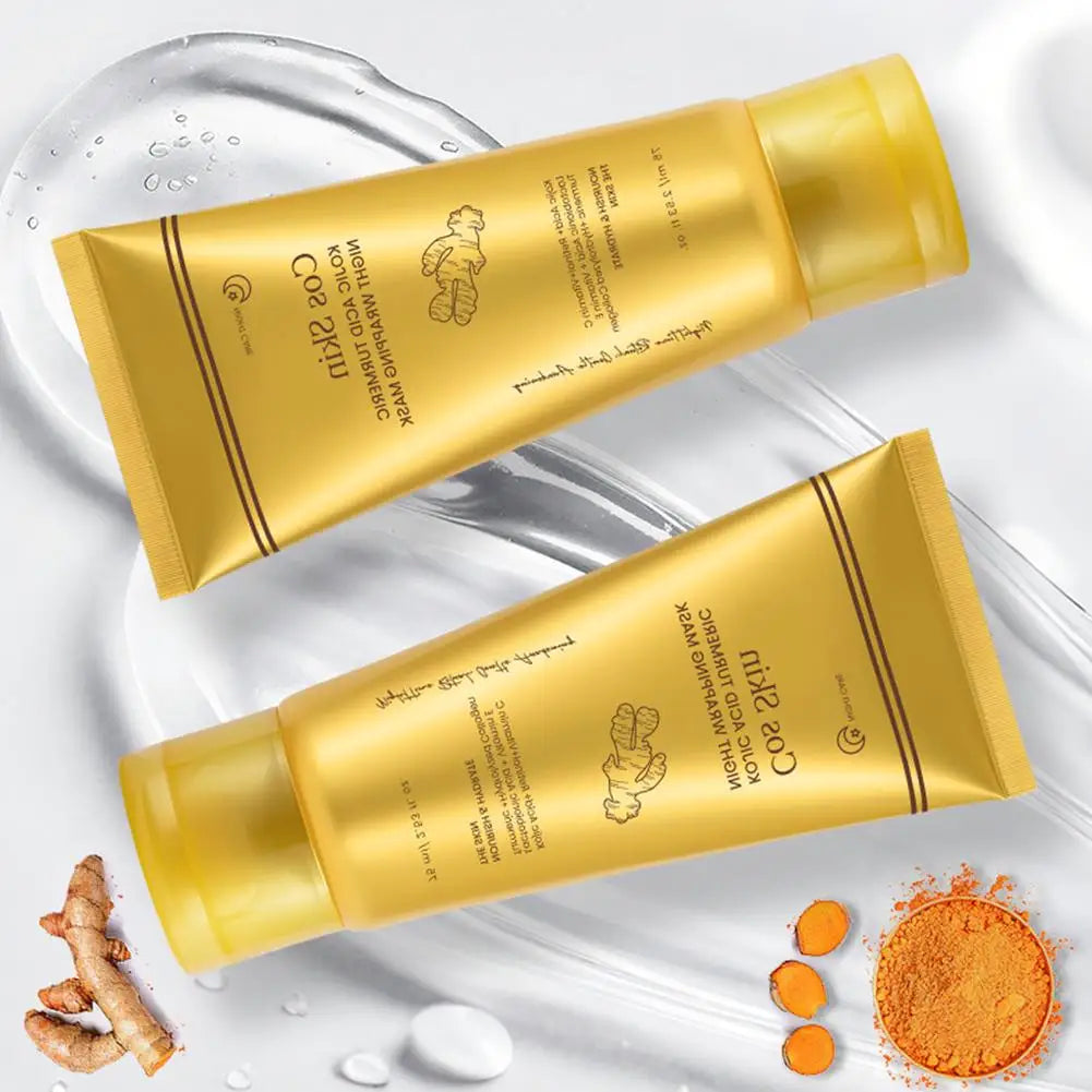 Kojic Acid Turmeric Overnight Peel-Off Mask – Collagen & Retinol Overnight Peel-Off Mask Oasis Select