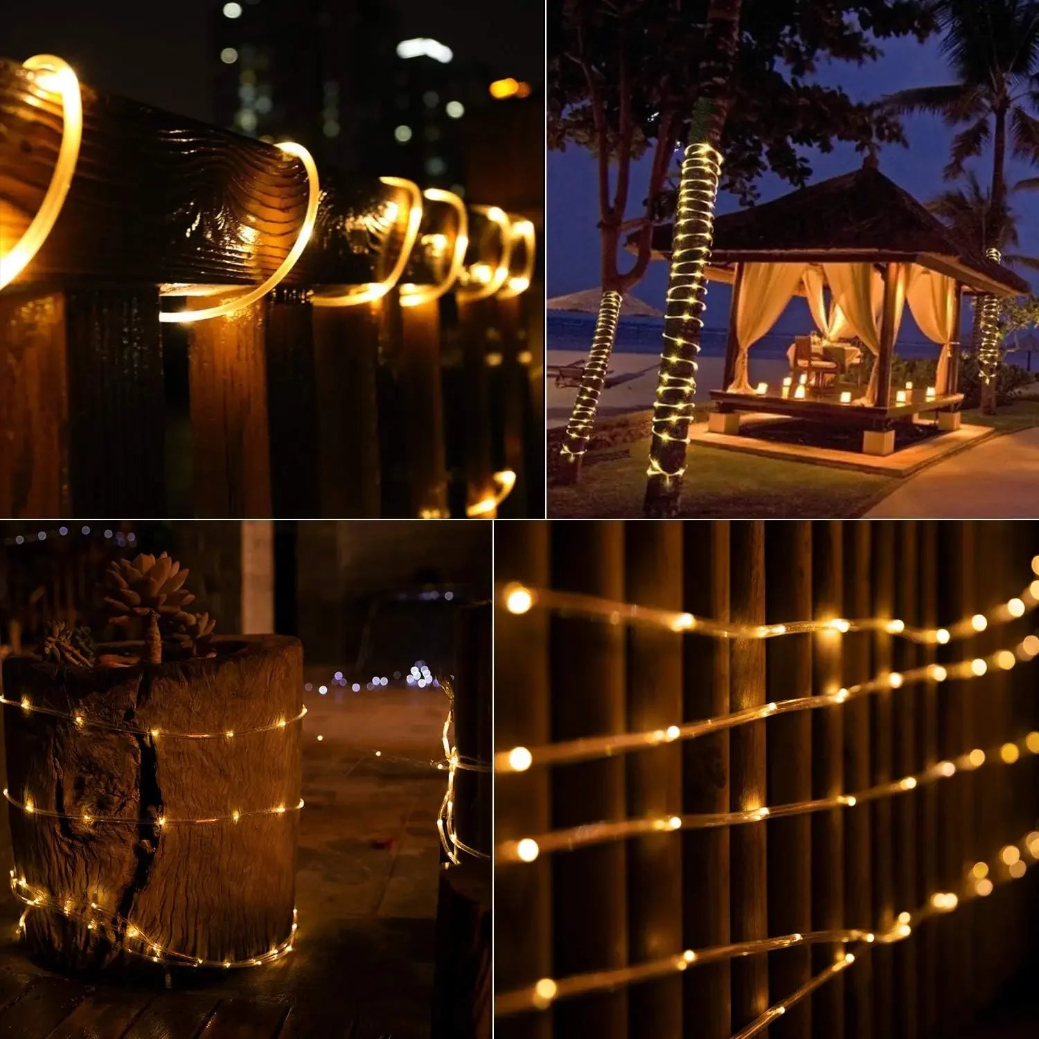 7M/12M LED Solar String Fairy Lights Outdoor Path Garlands Lamp Patio Waterproof Christmas Wedding Garden Street Lights Oasis Select