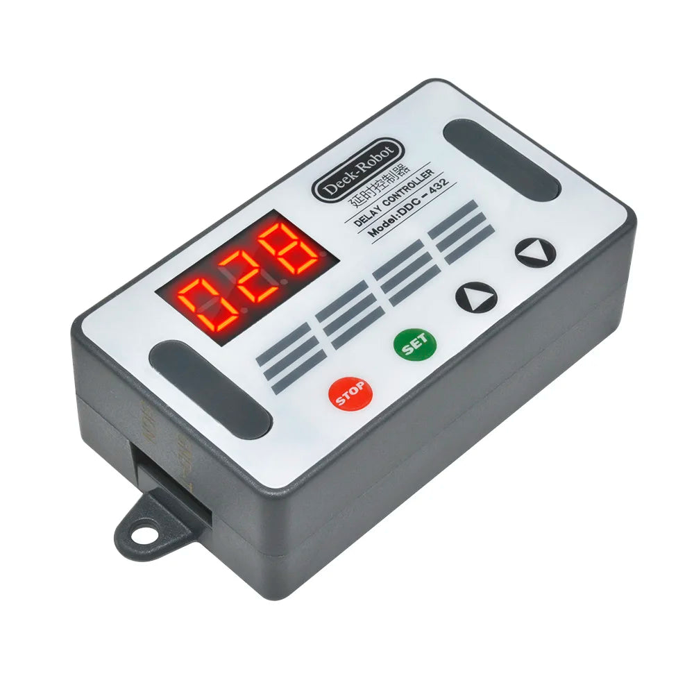 DC 5V-30V Dual MOS Time Delay Relay High Level Trigger LED Digital Display Cycle Time Timer Delay Switch Circuit 12V 24V 0-999 Oasis Select