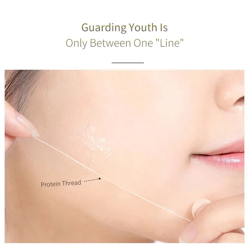 Soluble Face Lifting Threads Collagen Facial Essence Protein Peptide Gold Silk Wire Face Serum for Anti-Aging Firming Skin Oasis Select
