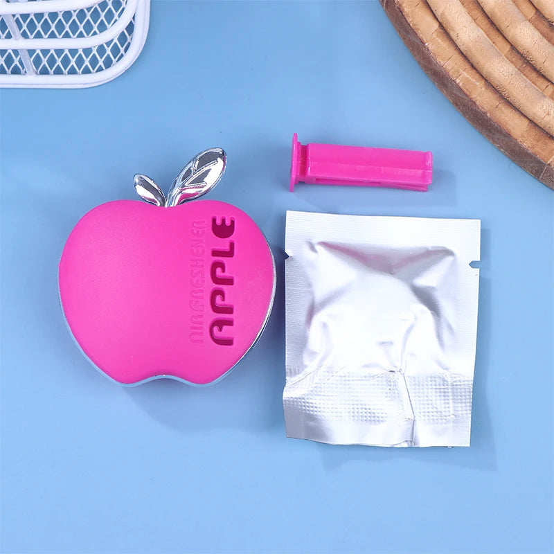 1-Piece Apple-Inspired Car Scent Freshener - Boasting a Unique Ventilation Clip Design Oasis Select Rose red