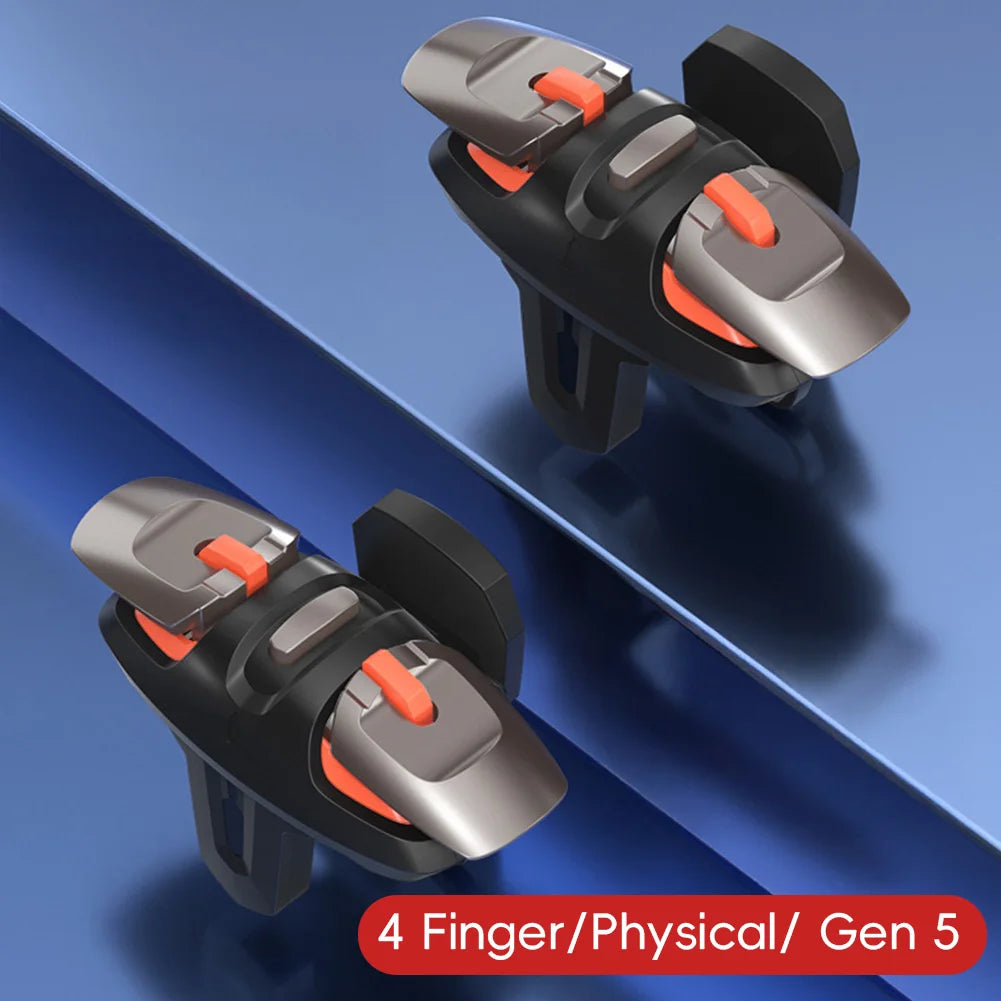 Mobile Gaming Triggers 4/6 Finger Rapid-Fire Grips – iOS & Android