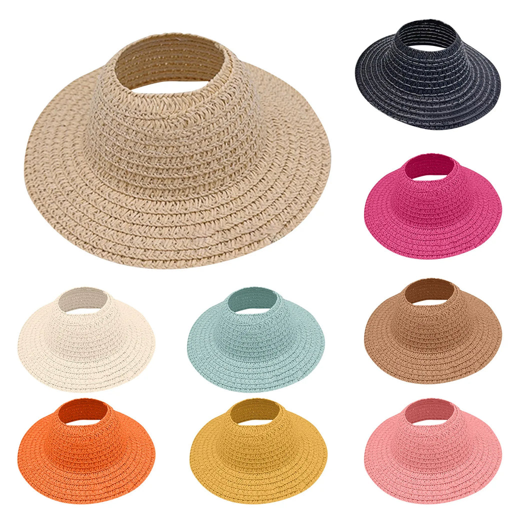 Colored Empty Straw Hat For Ropa Labubu Lovely Little Doll Accessories Cute Hat Decoration Oasis Select