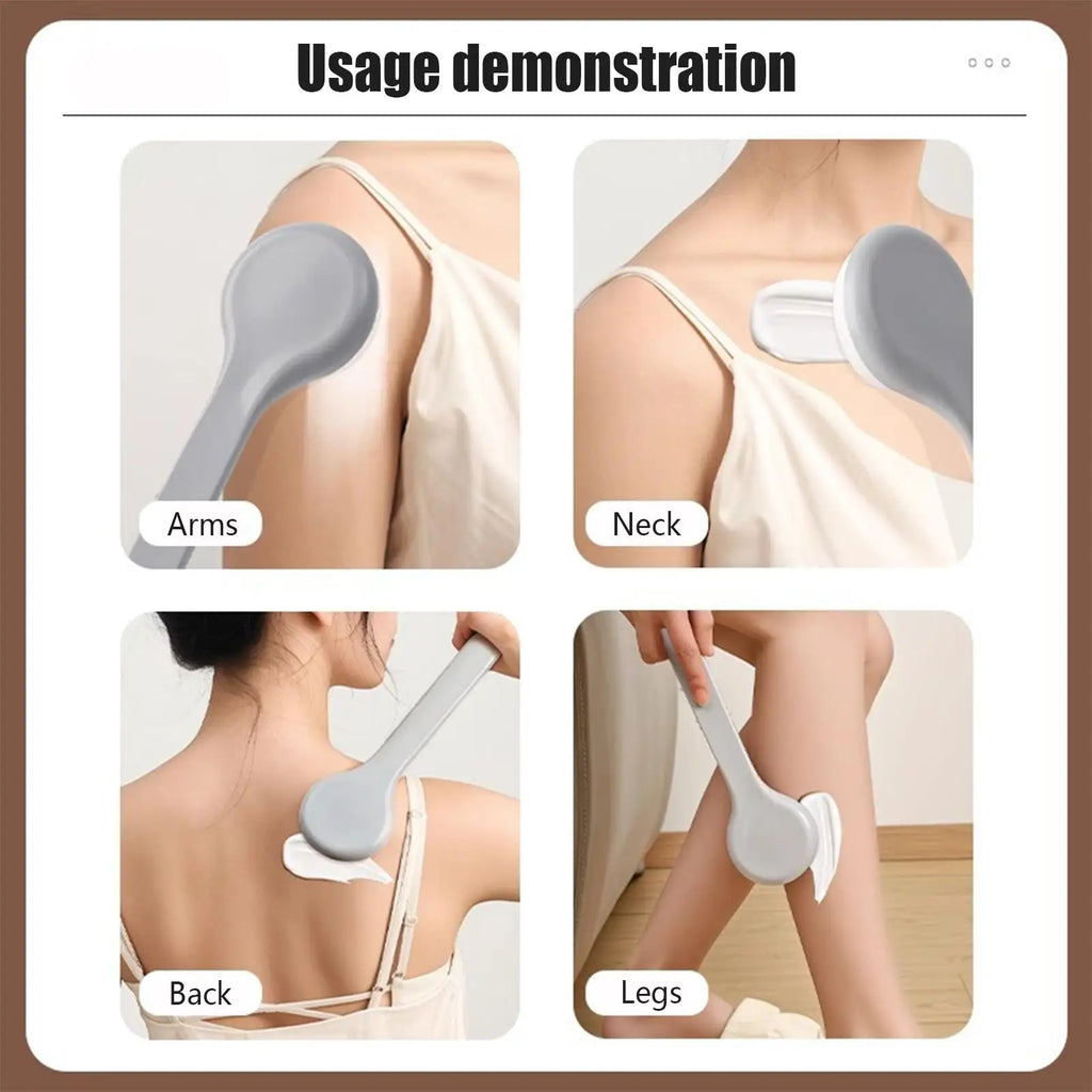 Multi-Function Lotion Sunscreen Ointment Applicator Long Handle Body Cleaner Shower Brush Sunscreen Back Applicator Shower Brush Oasis Select