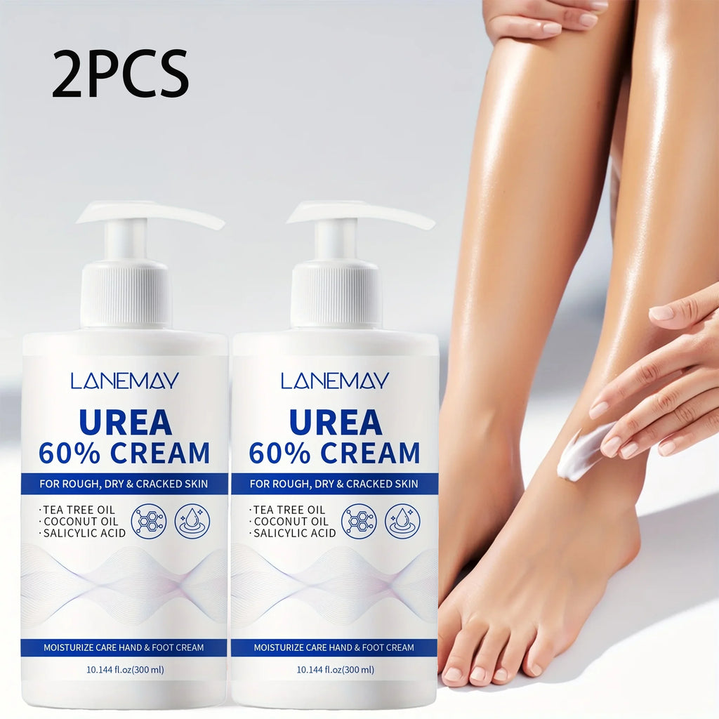 2-Pack Urea 60% Hand & Foot Cream – Tea Tree & Salicylic Acid