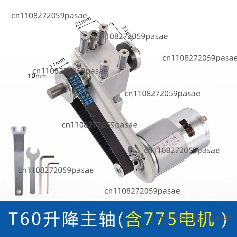 T60 Lift Table Saw Spindle Micro Lift Table Saw Bearing Seat Diy Cutting Saw Depth Adjustment Kit Suitable For Dc775/895 Oasis Select with 775 motor