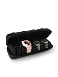 Travel Case for Watch with 3 Slots Rigid High-Quality Watch Storage Organizer Protective Box for Jewelry And Accessories Oasis Select 4 grids