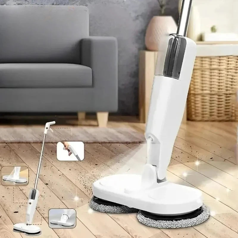 GUOHE Wireless Electric Mop with Spray & Steam | USB Rechargeable