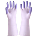 Household Dishwashing Gloves Women Washing Clothes Waterproof Wear Resistant Rubber Gloves Kitchen Cleaning Tools Tools Oasis Select Purple