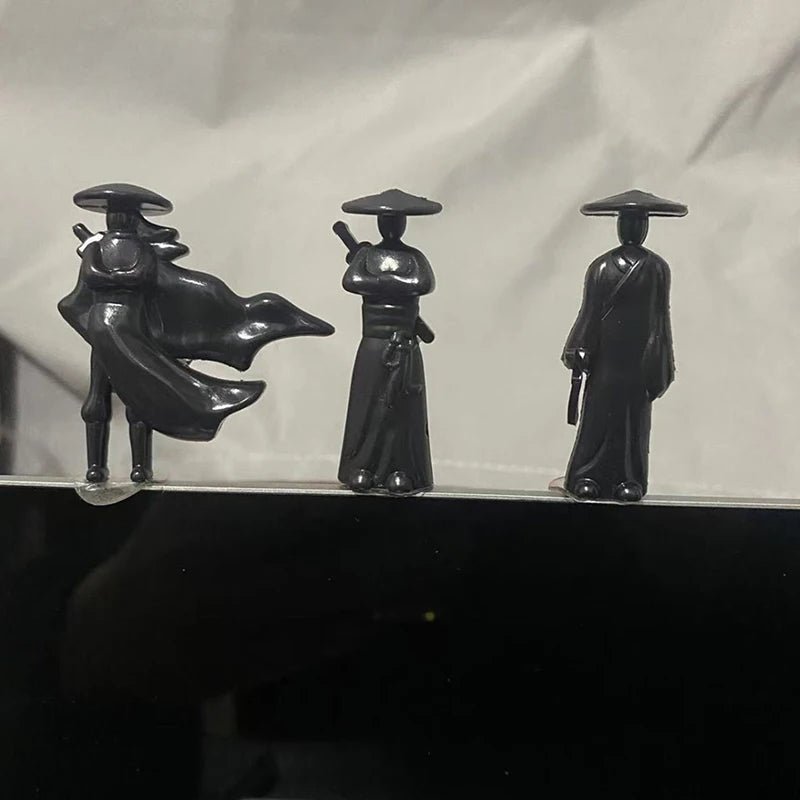 6-Piece Mini Chinese Swordsman Figurines | Car & Home Décor