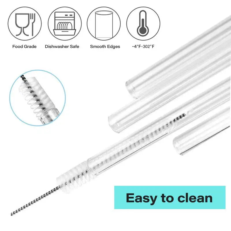 Water Bottle Straw Gallon Water Bottle Straw Replacement For 1/Half Gallon Water Bottle With 2 Cleaning Brushes 4 Cuttable Straw Oasis Select