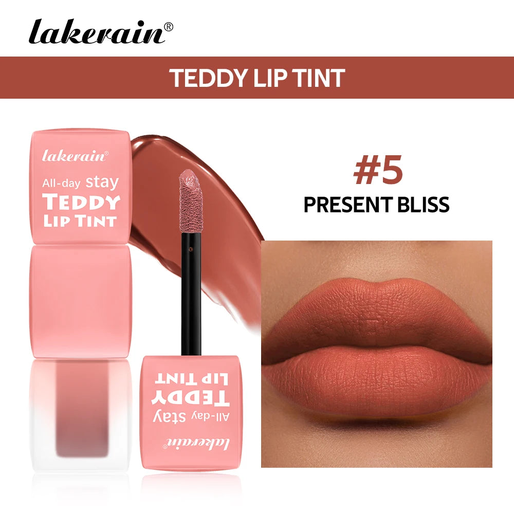 Matte Lip Tint Waterproof Long-Lasting Coloring Non-stick Cup Lip Gloss Gentle Texture Lightweight Lipstick Natural Makeup Oasis Select 5 Present Bliss