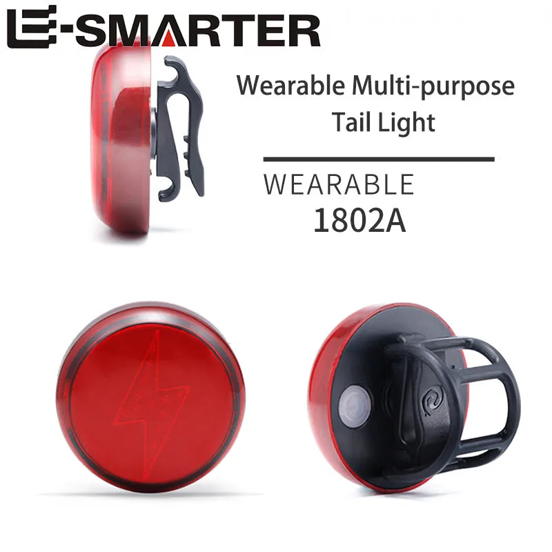 Night Running Riding Helmets Portable Lights Rechargeable Car Lights Lightning Sports Safety Warning Lights Bicycle Taillights Oasis Select