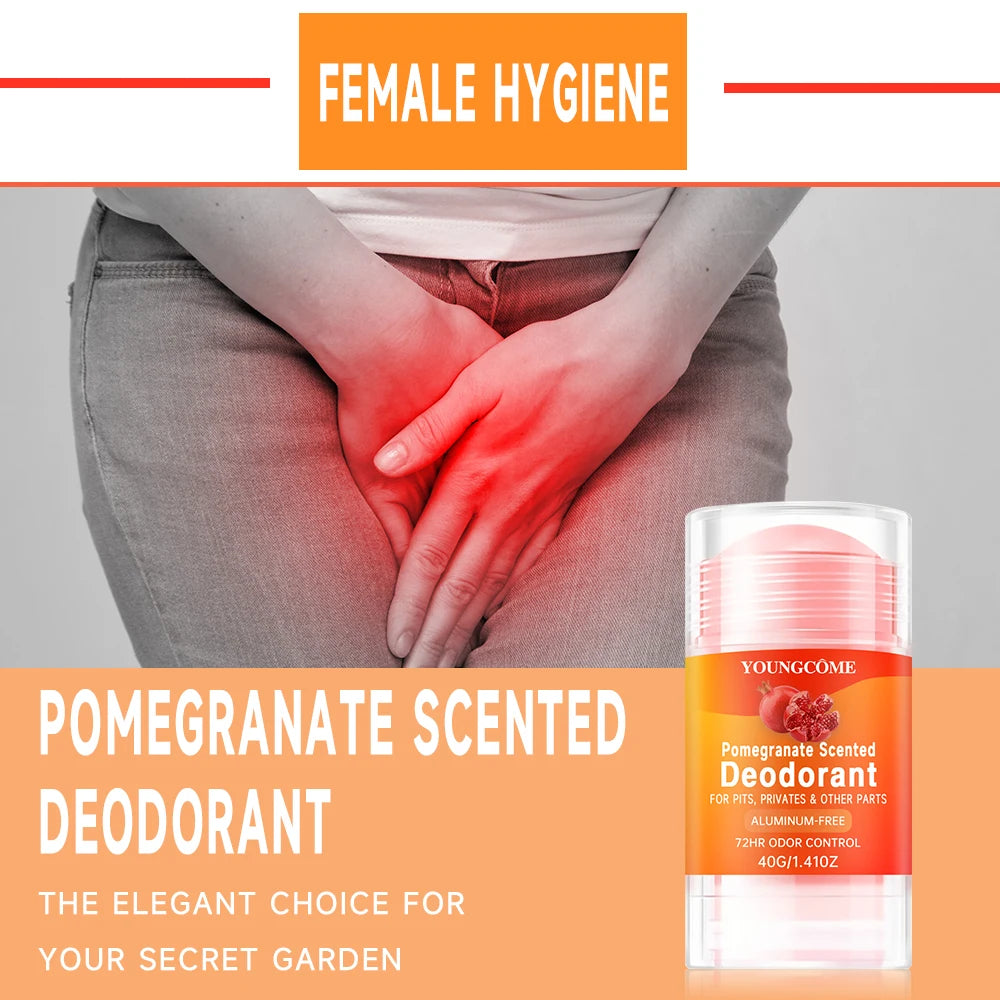 YOUNGCOME Women's Pomegranate Vanilla Deodorant Stick