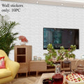 Self Adhesive Brick Pattern Waterproof and Moisture-proof Renovation of Three-dimensional Wall Stickers for Home Wall Decoration Oasis Select White 668 30x30cm 10pcs
