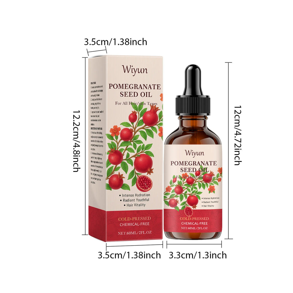 Pomegranate Seed Oil Hydrating Multi-Purpose Oil for Body Hair Nourish Scalp Hair Improve Dryness Tightening Smoothing Body Oil Oasis Select