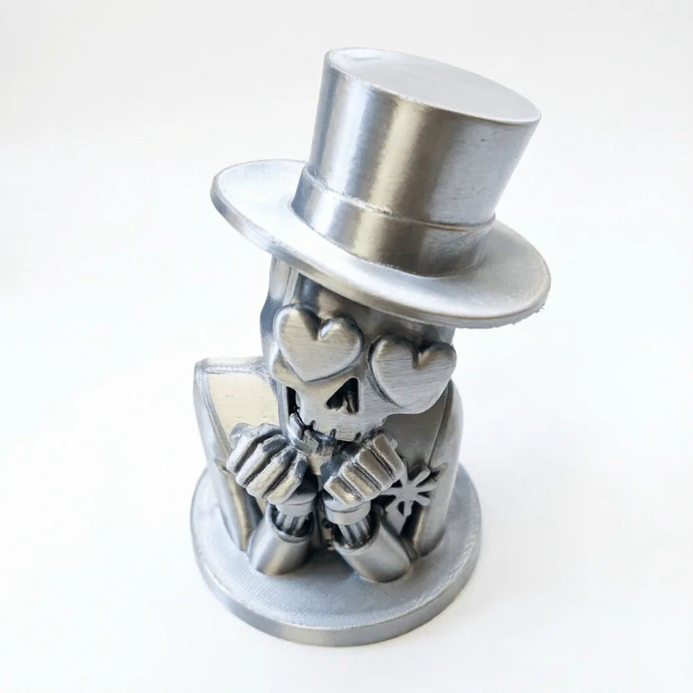 Funny Surprising Heart Eyes Skeleton Statues 3D Printing Art Statue Skeleton Desktop Ornaments Home Decor for Living Room Office Oasis Select