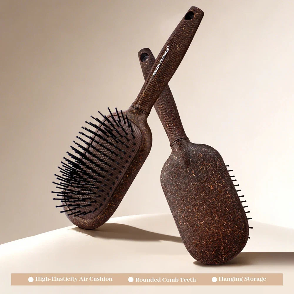 Air Cushion Massage Comb – Eco Wheat Straw, Anti-Static Hair Massage Comb Oasis Select