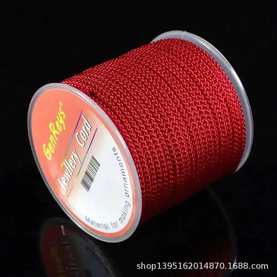 2.3mm 10meter Jewelry Thread DIY Bracelet Rope Thread Woven Rope Morandi Strands Line Woven Yarn Oasis Select Big Red 10m 2.3mm