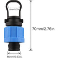 50pcs 16mm Drip Tape Valve Micro Irrigation Watering Save Labyrinth Type Joints Valve Connect to Hose Oasis Select 50 PCS