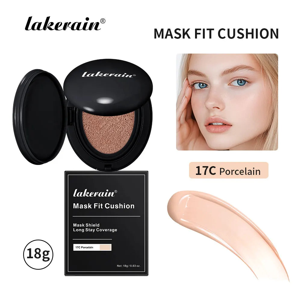 Semi-matte CC Cream Cushion Natural Concealer Whitening Long-lasting Creamy Texture Foundation Face Base Makeup Cosmetics Oasis Select Black 17C