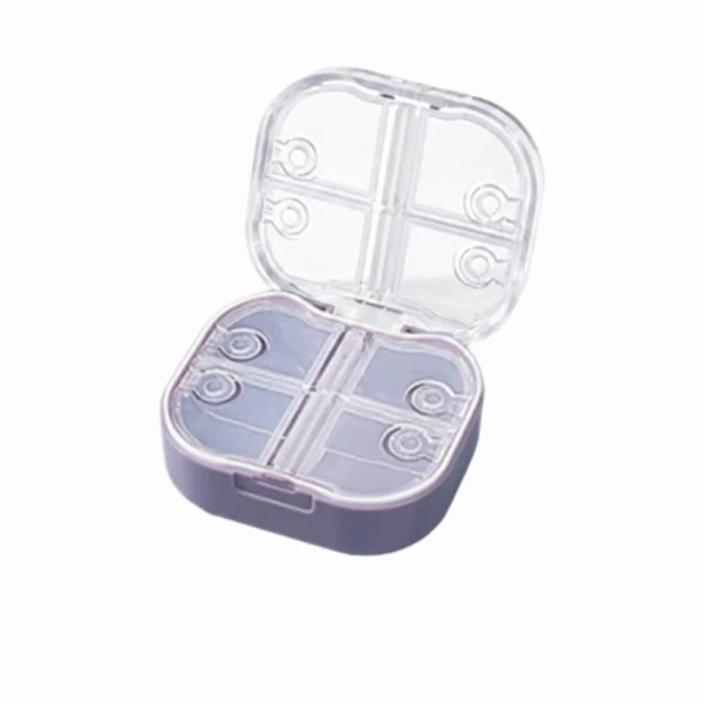 8-Compartment Portable Pill Organizer – Airtight Travel Case