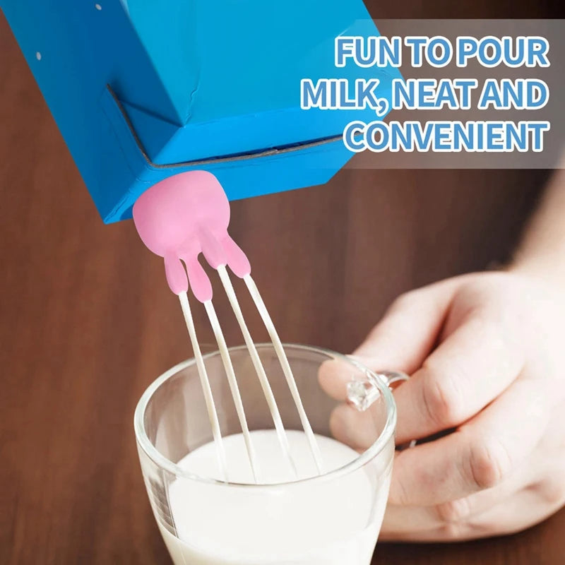 WISH Cow Breast Milk Carton Cover-Spill-Proof Pouring Mouth Of Boxed Milk, And Interesting Kitchen Accessories Oasis Select