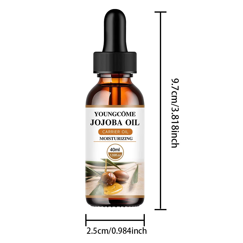 Natural Organic Jojoba Oil Anti Aging Firming Skin Face Moisturizing Relaxing Massage Oil Hair Repair Skin Care Body Oil NEW Oasis Select 40ML