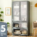 Bookshelf Shelf Floor-to-ceiling bookcase Reading shelf Children's home living room Multi-layer storage Simple storage cabinet Oasis Select Dark Grey GT 5-80