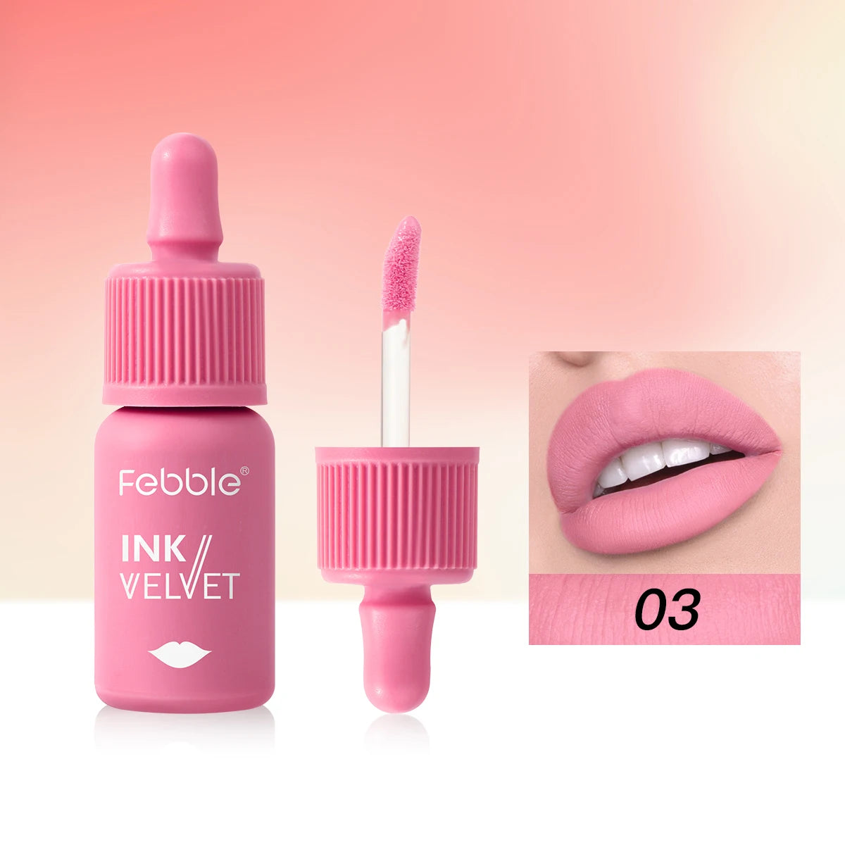Febble 12-Color Matte Velvet Liquid Lipstick Set | Long-Lasting
