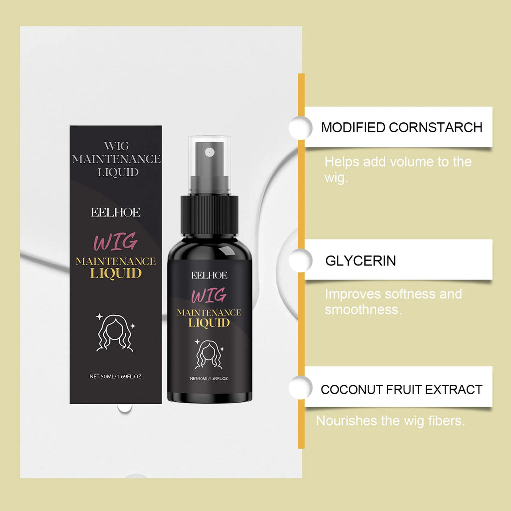 Coconut Wig Volumizing Spray - Boosts Volume, Controls Frizz, Reduces Tangles, Enhances Softness, Non-Greasy for Daily Styling Oasis Select