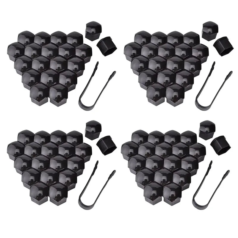 20/40/60/80pcs Car Wheel Nut Cap 17/19/21mm Protective Cap Rust Proof Wheel Hub Screw Cover Tire Nut Bolt External Decoration Oasis Select 80pcs-Black 19mm